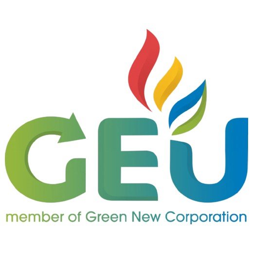 lca25 - logo GEU (Green New Corporation) - client sewa booth jakarta
